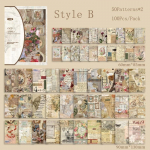 100 vnt./pakuotė Praeities istorijos Vintažinė serija Scrapbooking Medžiaga Popierius Žurnalas Koliažas DIY Kanceliarinės prekės
