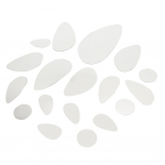 Dekoratyvinis ovalus akrilo veidrodinis sieninis lipdukas Menas Namai &bdquo;Pasidaryk pats&ldquo; berėmiai fonai dekoro veidrodžiai