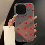 Mobiliųjų telefonų dėklai, skirti iPhone 11 13 15 Pro Max 12 14 Pro Max Case iPhone 16 15 Plus 13 Pro 12 Matinio tekstūros dažytos animacinės gėlės iPhone 11 balta