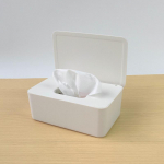 Dulkėms atspari drėgnų servetėlių laikymo dėžutė su dangteliu Buitinė darbalaukio audinių laikymo dėžutė Ne&scaron;iojamas drėgnų servetėlių dozatorius