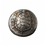 Senovės Graikijos monetų kopija Sidabruota moneta Antikvarinė užsienio proginė moneta AVE