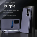 Su &bdquo;BOX Smart View&ldquo; &bdquo;Windows Wallet Flip&ldquo; dėklu, skirtu &bdquo;Samsung Galaxy S25/S24/S23/S22 Ultra Plus Card Pocket&ldquo; smūgiams atspariu dangteliu For Galaxy S22Plus&With Packet Box levanda