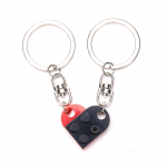 2 vnt. Love Heart Brick raktų pakabukas poroms Draugystės gimtadienio papuo&scaron;alai Dovana