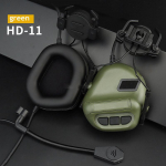 &Scaron;almas ausinės triuk&scaron;mo mažinimas garso paėmimas &scaron;audymas klausos apsauga ausinės karinės Airsoft ausinės a9jpz0-2-green-Green žalia