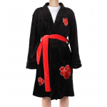Anime Naruto Cosplay Kostiumas Akatsuki Uchiha Itachi Cosplay Chalatas Vilnos &scaron;iltas naktinis chalatas Žiemos miegui skirta suknelė M