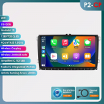 Hizpo Carplay 4G 9 colių 2Din Android 13 Automobilinis multimedijos grotuvas Volkswagen Skoda Octavia Golf 5 6 Touran Passat Polo Jetta I&scaron;manusis Autoradio P2CP 4Core 2G 32G AI