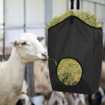 Hay Bag Hanging Feeder Tote Slow feed No Waste with Metal Oxford Cloth for Ostriches Horse