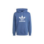 Adidas Originals su Trefoil logotipu, ilgomis rankovėmis, džemperis su gobtuvu, vyri&scaron;ki vir&scaron;utiniai drabužiai, mėlynas GN3460 XS