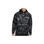 Nike FW22 Visas spaudinys su gobtuvu džemperis vyri&scaron;ki vir&scaron;utiniai drabužiai Juodas DQ6950-010 M