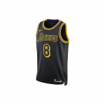 Nike Kobe Mamba Mentality Los Angeles Lakers Miesto Edition Swingman mar&scaron;kinėliai Juodi Unisex Vir&scaron;utiniai drabužiai FN7297-010 XXXL