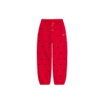 Nike X Jacquemus bendro prekės ženklo SS24 Vienspalvės Megztos Jogos Kelnės su Skylutėmis ir Storu Vilnos Pamu&scaron;alu, Rai&scaron;tukais, Unisex, Universitetinė Raudona FJ3269-657