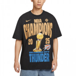 Nike NBA Oklahoma City Thunder apvaliu kaklu patogus universalus megztukas su nuleistais pečiais trumpomis rankovėmis mar&scaron;kinėliai vyrams T-shirt IU3076-010 4XL