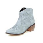 Mada 2025 Žiema Nauji Smailianosiai Vakarų Kaubojės Batai Kauboji&scaron;ki Batai Avalynė Moteri&scaron;ki Ankle Boots Kozakų Moteri&scaron;ki Batai Chelsea Botas Mujer 36 white