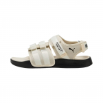 Puma Leadcat City Madingi mink&scaron;ti universalūs paplūdimio &scaron;lepetės Unisex &scaron;lepetės &Scaron;iltos baltos 389079-10 37