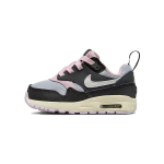 Nike Air Max 1 TD Antracito Rožinės Putos Kūdikių Sportbačiai Pilki Juodi Summit-White DZ3309-004 23.5