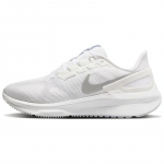 Nike Zoom Structure 25 Balti Metali&scaron;ko Sidabro Moteri&scaron;ki Laisvalaikio Bėgimo Bateliai DJ7884-101 36.5