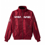 Vyri&scaron;ka NASA vientisos spalvos skraidymo striukė - Laisvalaikio, plona, madingas sportinis &scaron;varkas 4XL