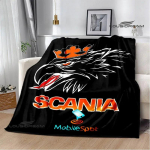 3D S-Scania sunkvežimio spausdintas pledas Pikniko pledas &Scaron;ilti flaneliniai pledai Namų lovos užtiesalai lovoms Gimtadienio dovana 30x40in