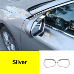 ABS Automobilio Galinio Vaizdo Veidrodėlis Apsauga nuo Lietaus Antakis Lietaus Apsaugos Dangtelis Toyota Camry 70 XV70 2018- 2022 2023 Priedai sidabras