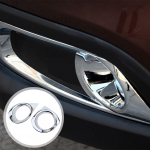 2 vnt. Automobilio stiliaus chromas priekinis kairysis de&scaron;inysis rūko žibinto žibinto rėmo dangtelio apdaila, skirta Peugeot 2008 2014- automobiliui