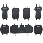 for BYD Atto 3 Yuan Plus 2022 Accessories Car Seat Covers Car Cushion BYD Linen Cushion Breathable For Summer Universal brown 4PCS
