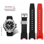 Naujas dervos ir silikono laikrodžio dirželis Casio Steel Heart GST-B100/S110/W300/400G GST-W300G vyrams ir moterims, vandeniui atsparus sportinis dirželis 27-13mm