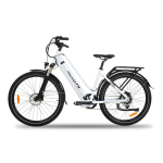 Hedatx TX10 Visureigio elektriniai dviračiai 350W 48V19.2Ah baterija 150KG apkrova 27.5 colių ratai Miesto kelionėms E-dviratis su priekaba balta