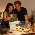 Vėžlių akvariumas Nuimamas terariumas Roplių aksesuarai Vėžlių maitinimas Vandens terariumo dėžutė Medlaipėms Uodegotiesiems varliukams China Mainland