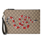 Gucci koralinės gyvatės ra&scaron;to vintažinio logotipo nuimamas rie&scaron;o dirželis Drobės ir odos delninė Vyri&scaron;ka delninė Ebono juoda 473904-GZN1N-8666 Basic Set (Bag+Dust Bag)