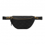 Tory Burch T Monogramos reljefinis klasikinis logotipas Užtrauktukas Odinė juosmens rankinė Moteri&scaron;ka juosmens rankinė Juoda 165494-001 Basic Set (Bag+Dust Bag)