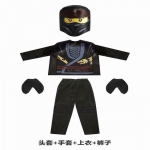 Ninjago Kostiumas Helovinas Cosplay Apranga &Scaron;ventės Pasirodymo Drabužiai Mink&scaron;tas S juoda