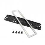 Automobilio valstybinio numerio rėmas Transporto priemonės numerio laikiklis Automobilių priedas 53,5x13,5x1cm EU balta