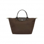 Longchamp Le Pliage Žalias Logotipas Kontrastingas Dizainas Nailoninė Koldūno Formos Rankinė Vidutinė Moteri&scaron;ka Rankinė Mocha-Brown 1623919002 Basic Set (Bag)
