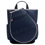 Lululemon Raquettes 19L Medvilninis Kuprinė-Rankinė Vyri&scaron;kos Kuprinės Baltos Mėlynos LU9DKLS-068898 White & Blue