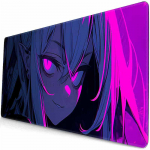 Anime Dominuojančios Merginos Pelės Kilimėlis Overwatch Žaidėjo &Scaron;aunus Pelės Kilimėlis Violetinė Žaidėjo Spintelė Didelis Neslystantis Pelės Kilimėlis Klaviatūros Kilimėlis 300x600x2mm