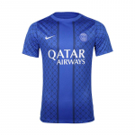 Nike Paris Saint-Germain 25-26 sezono treniruočių ap&scaron;ilimo trumpomis rankovėmis futbolo mar&scaron;kinėliai vyrams Mėlyna HJ7150-406 L