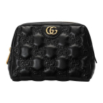 GUCCI GG Matelasse Odinė Delninė Laikymo Krep&scaron;ys Kosmetikos Krep&scaron;ys Mažas Moteri&scaron;kas Juodas 726047-UM8IG-1000 One Size 1 black