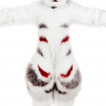 Fursuit baigtas &scaron;uns kostiumas Fursuit kostiumas komiksų paroda COSPLAY kostiumas Furui dėvimas White body white