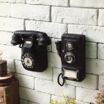 &bdquo;Loft&ldquo; amerikieti&scaron;kas senovinis pakabinamas ant sienos telefono modelis, svetainės apdaila, kūrybinė kavinė B