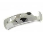 Bague Tungstene 'High Tech' Noir Argent&eacute; 60 sidabras