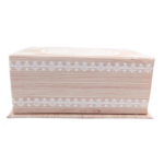 Les Tr&eacute;sors De Lily [P9418] - Coffret &agrave; Bijoux 'Boho' beige - 16x11. 5x6. 5 cm smėlis