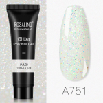 ROSALIND 15 ml polietileno nagų gelio blizgučiai sugeria LED UV lempą per pusiau ilgalaikį gelį