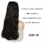 MISSQUEEN 22 colių 32 colių sintetinis tiesių plaukų pleistras moterims;Auk&scaron;tos temperatūros pluo&scaron;to pleistrai priauginami plaukai 22inches120g&China