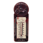 Les Tr&eacute;sors De Lily [A1133] - Thermom&egrave;tre m&eacute;tal vintage 'Legends never die' marron - 29x10 cm juoda