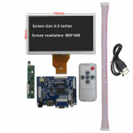 6,5 colio 800*480 AT065TN14 LCD ekranas su tvarkyklės valdymo plok&scaron;te VGA HDMI suderinamas su Raspberry Pi Banana Pi Display+Drive Board juoda