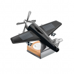 Automobilio saulės energija varomas lėktuvas oro gaiviklis lėktuvo aromaterapijos difuzorius ornamentai mini automobilio kvepalai oro gaiviklis kvapas automobilis juoda