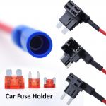 3X 12V automobilio mentės saugiklio laikiklis Pridėti grandinės TAP adapterį Micro Mini standartinis ATM APM automatiniai saugikliai 10 AMP automobilių sunkvežimio mikroautobuso SUV saugiklio laidas