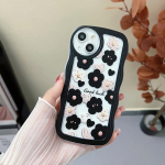 Flowers Wave Soft telefono dėklas, skirtas iPhone 15 OPPO A58 Reno 10 5G Samsung S23 S24 Ultra A54 A53 Redmi Note 12 Pro Note 11 Realme C55 C53 Infinix Cover Infinix Hot 10 Play