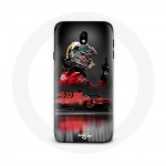 Coque pour Samsung Galaxy J5 2017 Formule 1 Sebastian Vettel Pilote automobile F1 Rouge