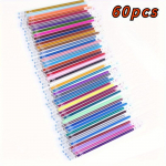 60 Spalvų/Rinkinys Flash Grafiti Gelinis Ra&scaron;iklis Ry&scaron;kiklis Papildas Spalvotas Pilnas Blizgesio Papildas Pie&scaron;imo Ra&scaron;iklis Papildai Pie&scaron;imo Spalviniai Ra&scaron;ikliai Kotelis 60pcs įvairiaspalvis